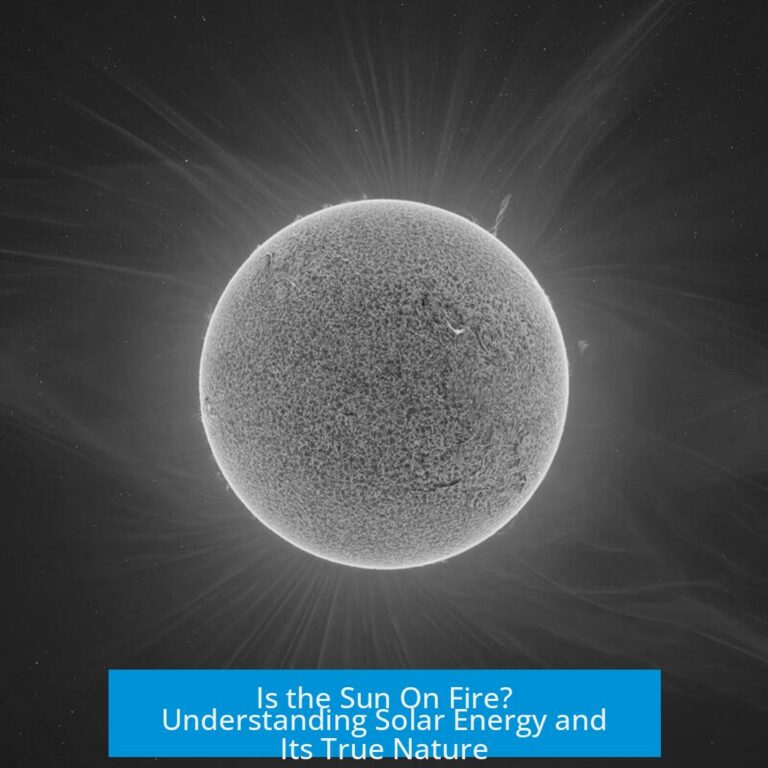 Is the Sun On Fire? Understanding Solar Energy and Its True Nature