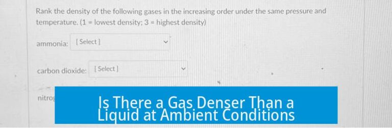 Is There a Gas Denser Than a Liquid at Ambient Conditions