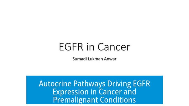 Autocrine Pathways Driving EGFR Expression in Cancer and Premalignant Conditions