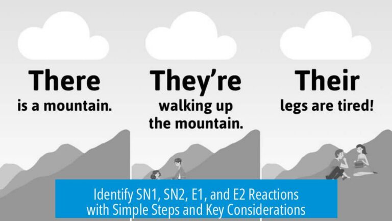 Identify SN1, SN2, E1, and E2 Reactions with Simple Steps and Key Considerations