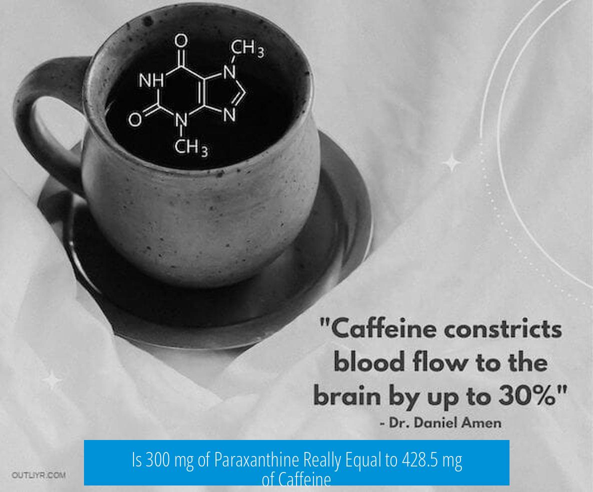 Is 300 mg of Paraxanthine Really Equal to 428.5 mg of Caffeine