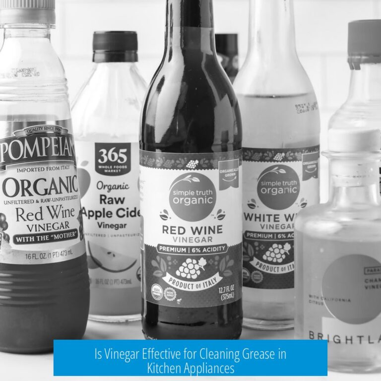 Is Vinegar Effective for Cleaning Grease in Kitchen Appliances