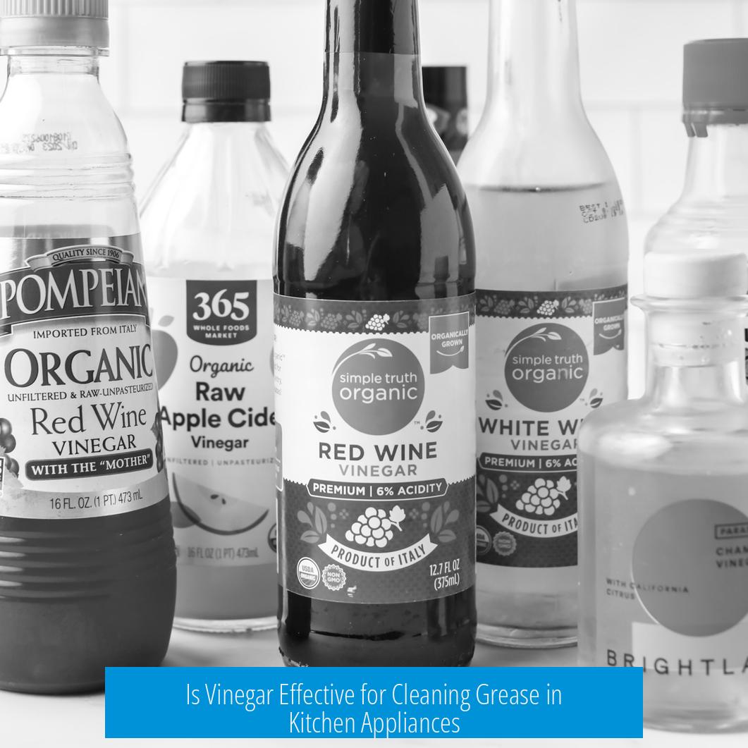 Is Vinegar Effective for Cleaning Grease in Kitchen Appliances