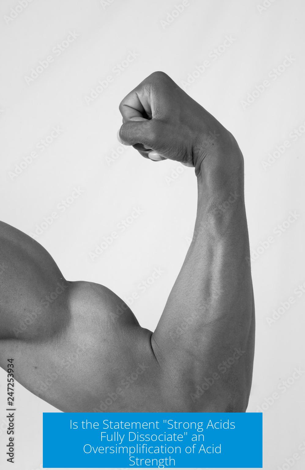 Is the Statement "Strong Acids Fully Dissociate" an Oversimplification of Acid Strength