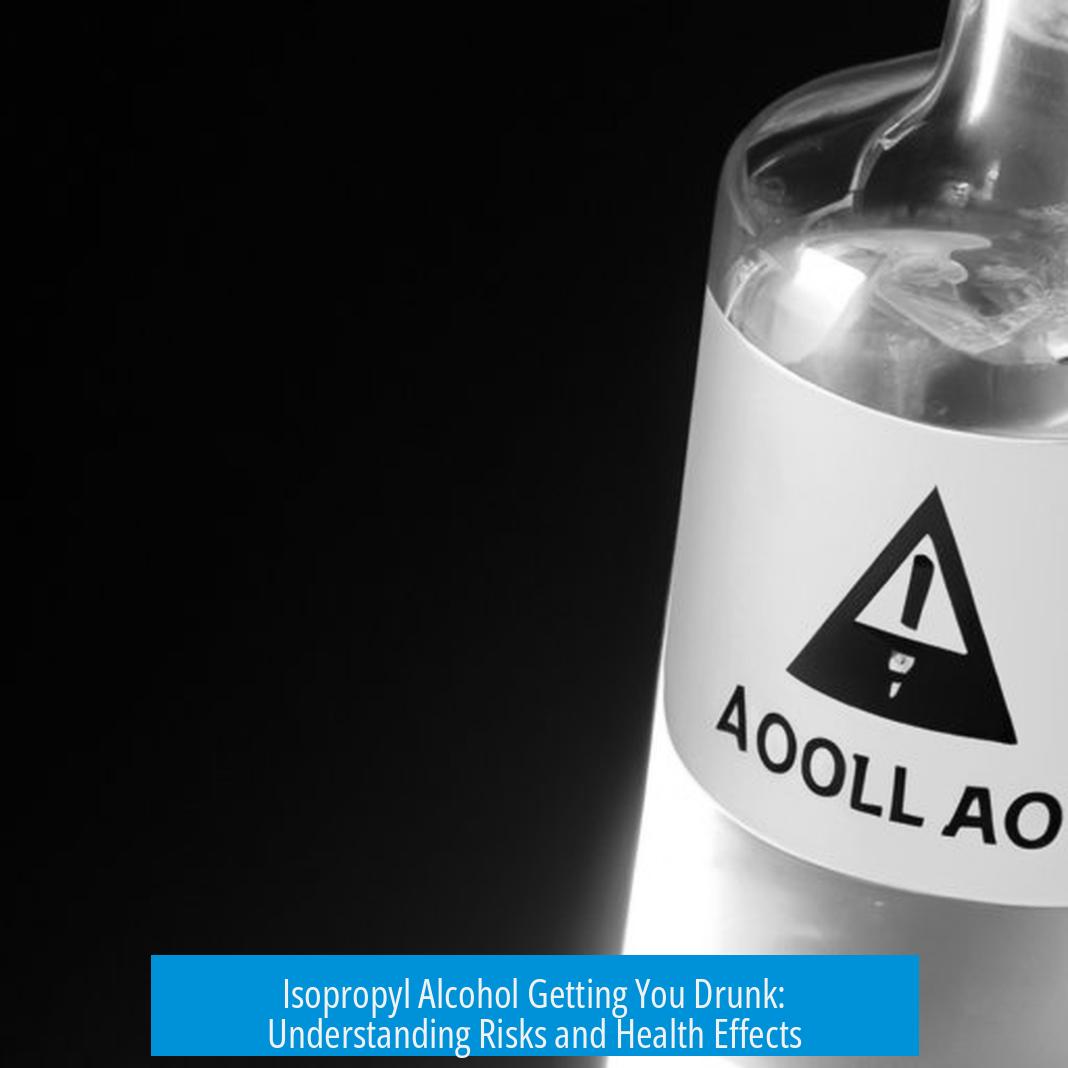 Isopropyl Alcohol Getting You Drunk: Understanding Risks and Health Effects