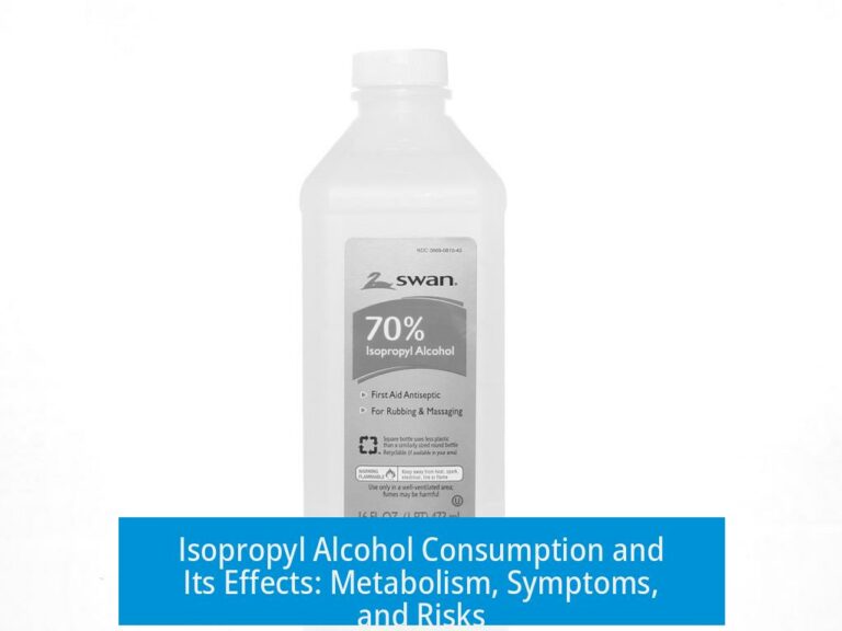 Isopropyl Alcohol Consumption and Its Effects: Metabolism, Symptoms, and Risks