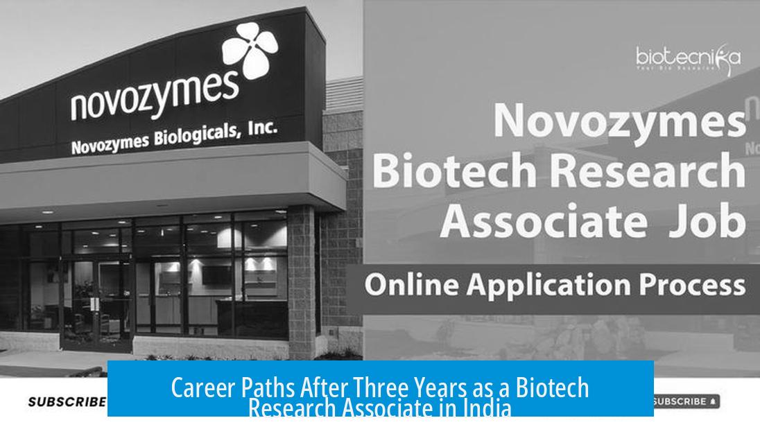 Career Paths After Three Years as a Biotech Research Associate in India