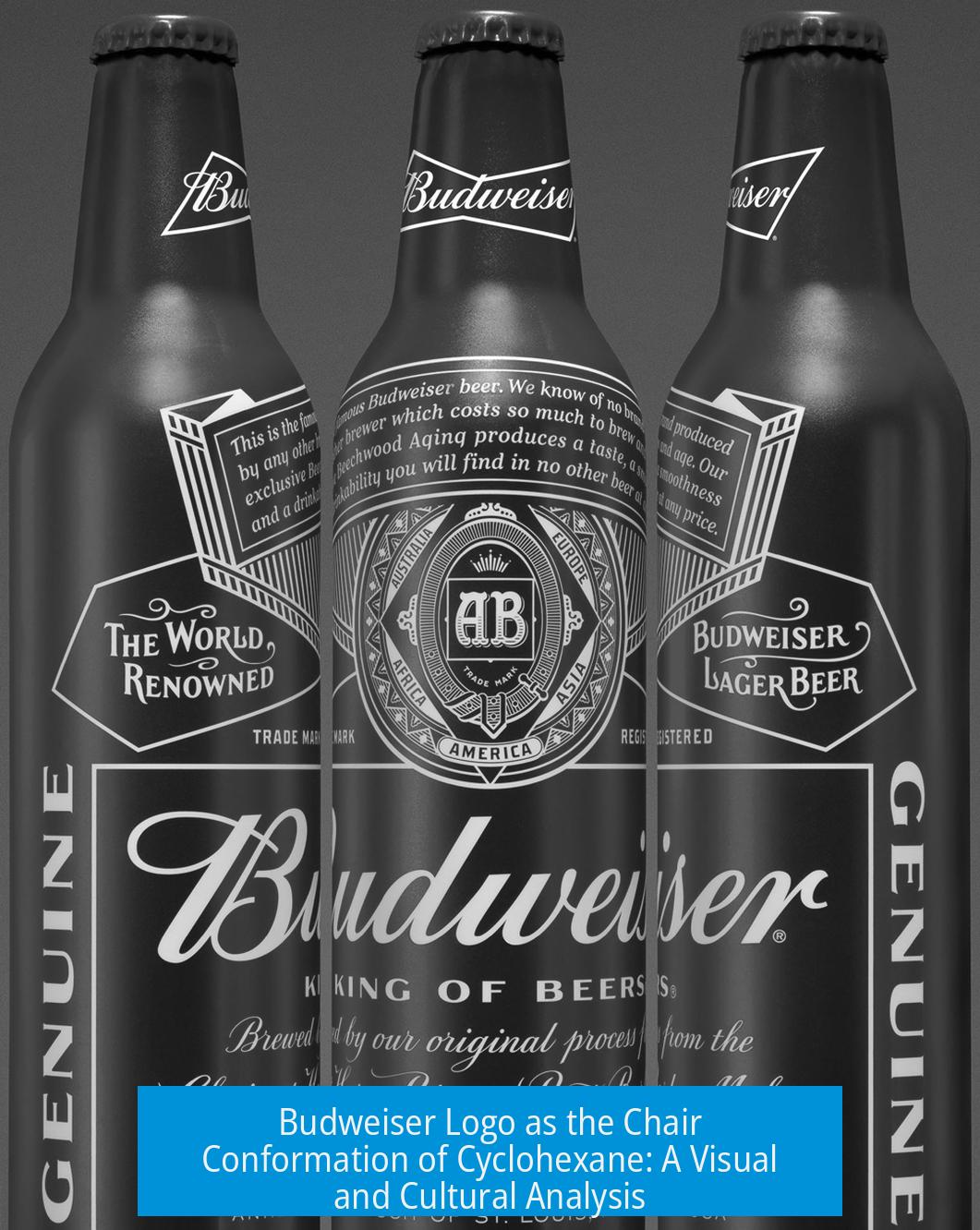 Budweiser Logo as the Chair Conformation of Cyclohexane: A Visual and Cultural Analysis