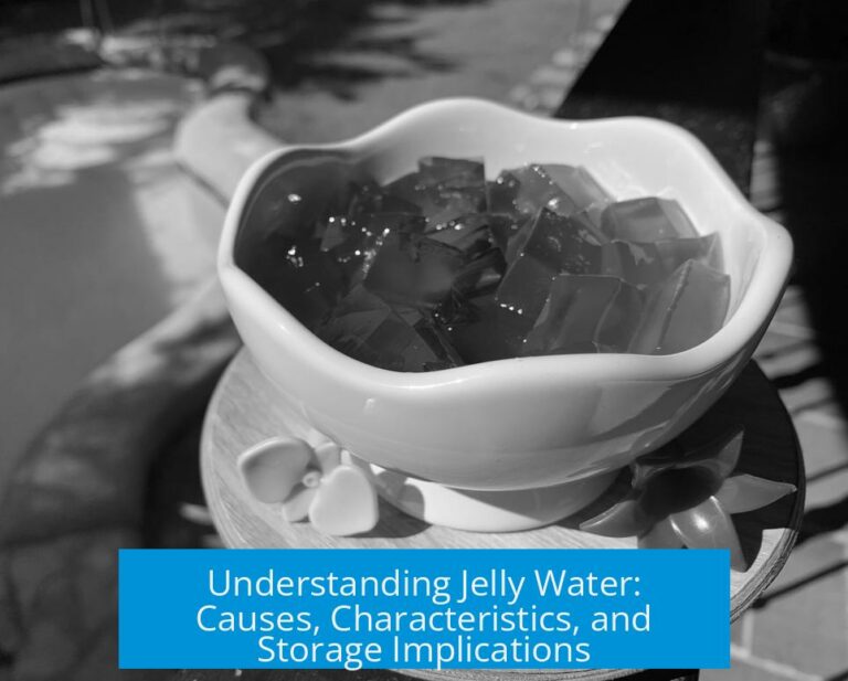 Understanding Jelly Water: Causes, Characteristics, and Storage Implications