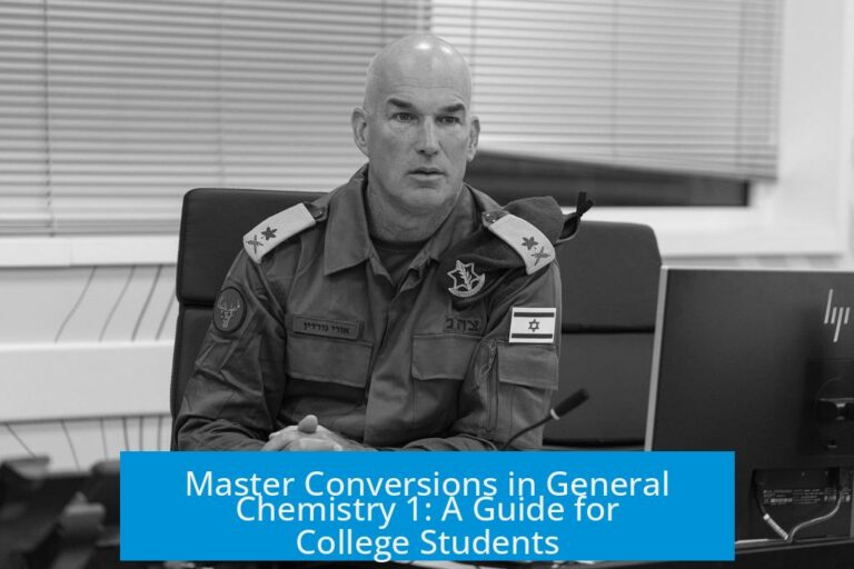Master Conversions in General Chemistry 1: A Guide for College Students