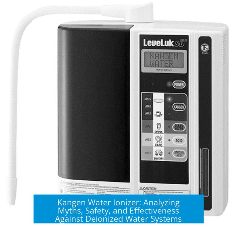 Kangen Water Ionizer: Analyzing Myths, Safety, and Effectiveness Against Deionized Water Systems