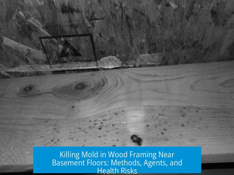 Killing Mold in Wood Framing Near Basement Floors: Methods, Agents, and Health Risks