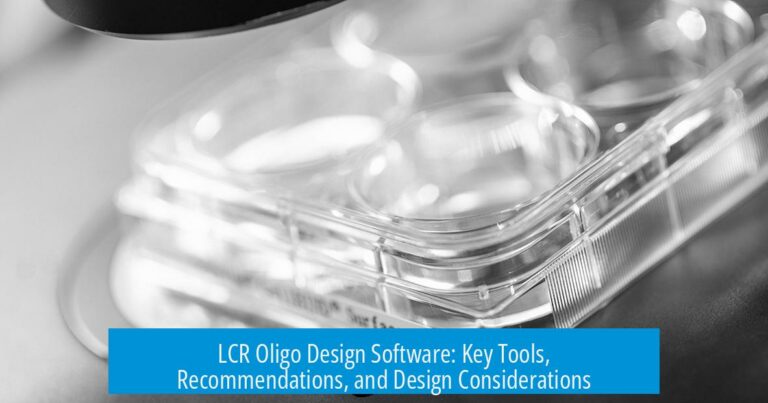 LCR Oligo Design Software: Key Tools, Recommendations, and Design Considerations