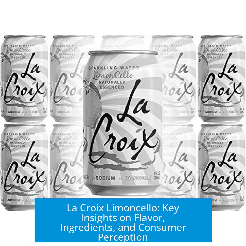 La Croix Limoncello: Key Insights on Flavor, Ingredients, and Consumer Perception