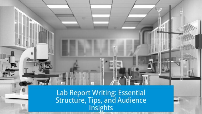 Lab Report Writing: Essential Structure, Tips, and Audience Insights