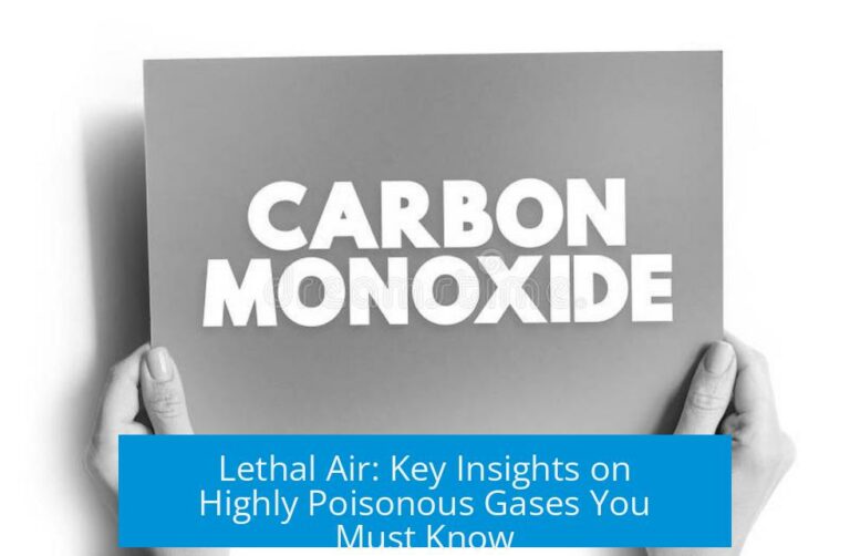 Lethal Air: Key Insights on Highly Poisonous Gases You Must Know