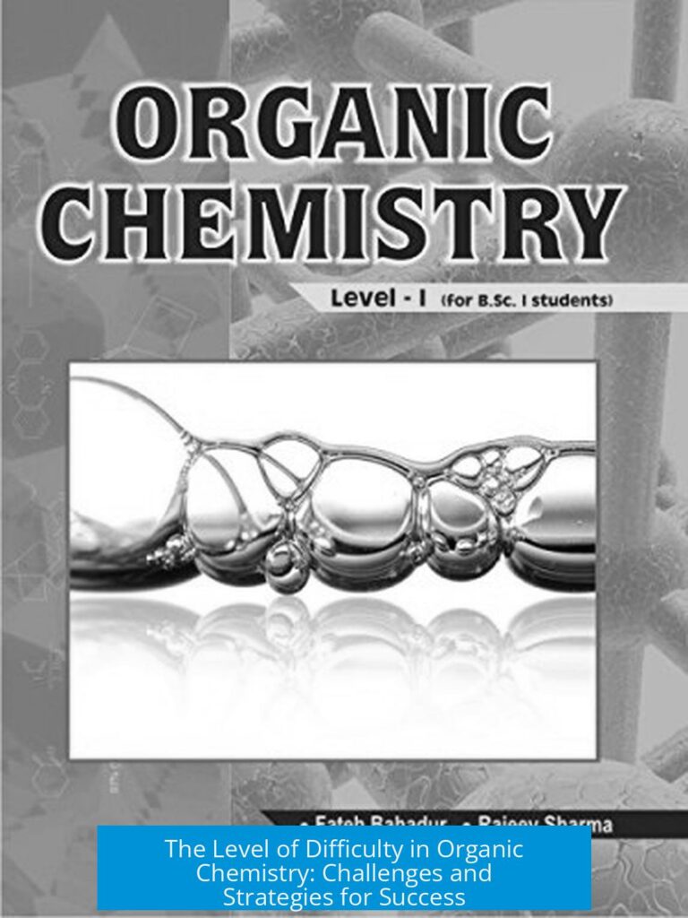 The Level of Difficulty in Organic Chemistry: Challenges and Strategies for Success