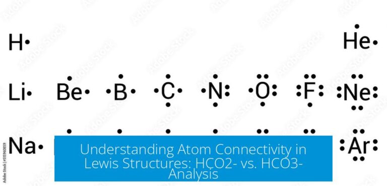 Understanding Atom Connectivity in Lewis Structures: HCO2- vs. HCO3- Analysis