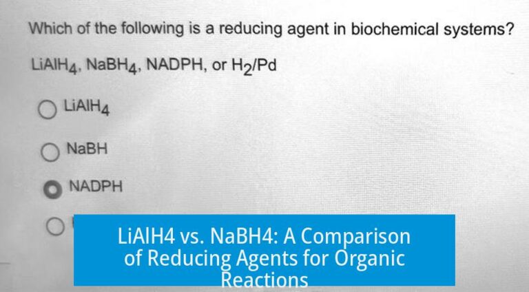 LiAlH4 vs. NaBH4: A Comparison of Reducing Agents for Organic Reactions