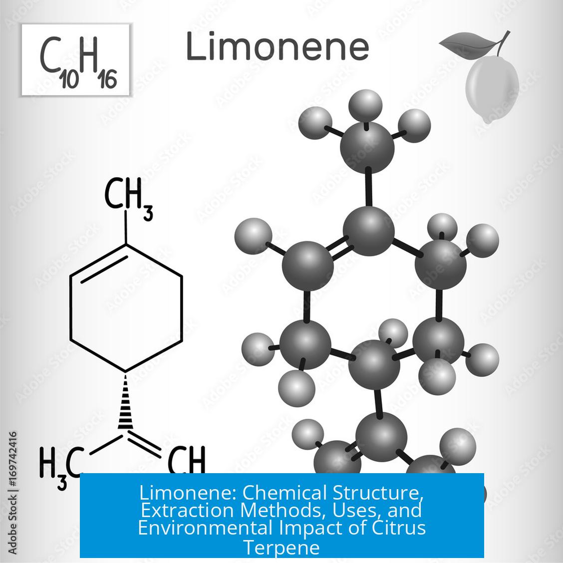 Limonene: Chemical Structure, Extraction Methods, Uses, and Environmental Impact of Citrus Terpene
