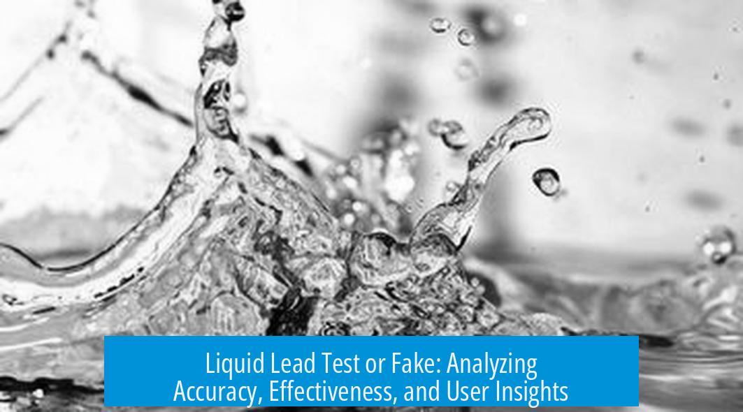 Liquid Lead Test or Fake: Analyzing Accuracy, Effectiveness, and User Insights