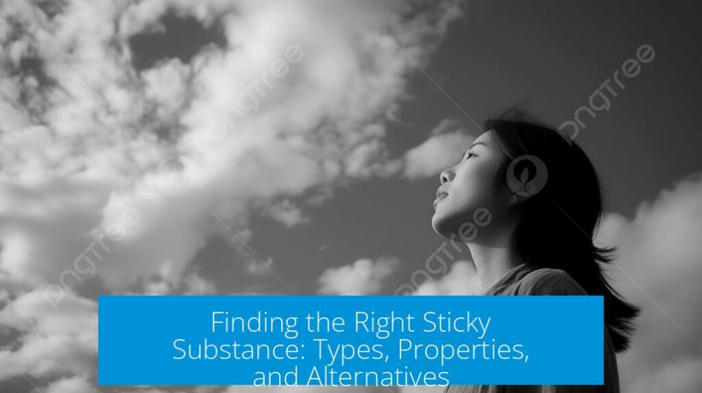 Finding the Right Sticky Substance: Types, Properties, and Alternatives ...