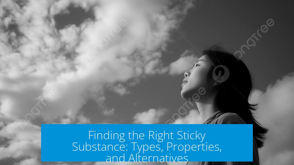 Finding the Right Sticky Substance: Types, Properties, and Alternatives