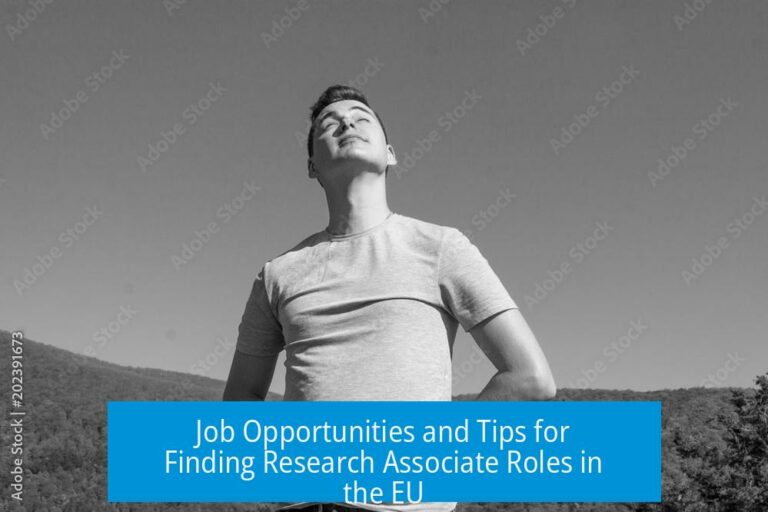 Job Opportunities and Tips for Finding Research Associate Roles in the EU