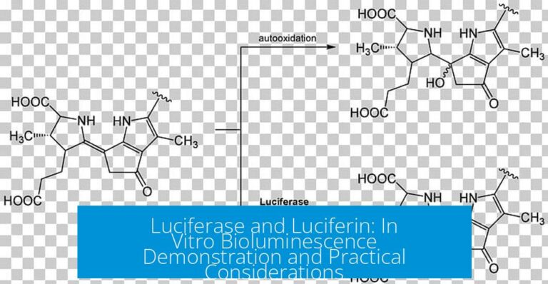 Luciferase and Luciferin: In Vitro Bioluminescence Demonstration and Practical Considerations