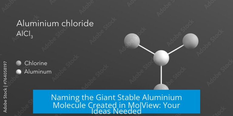 Naming the Giant Stable Aluminium Molecule Created in MolView: Your Ideas Needed