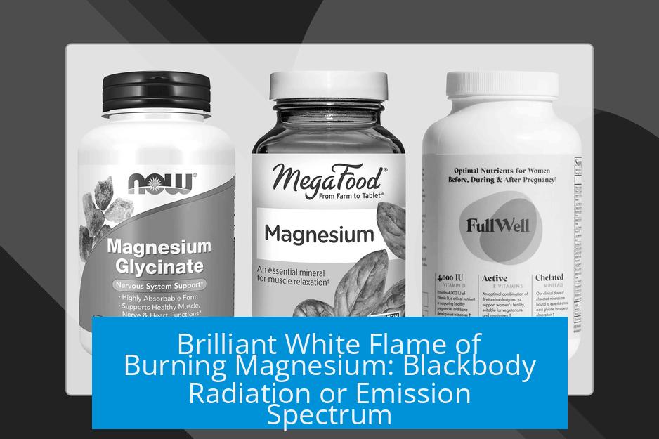 Brilliant White Flame of Burning Magnesium: Blackbody Radiation or Emission Spectrum