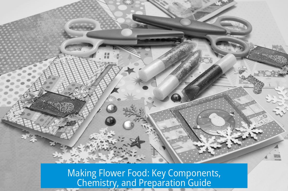 Making Flower Food: Key Components, Chemistry, and Preparation Guide