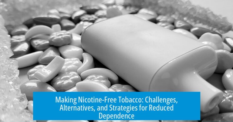 Making Nicotine-Free Tobacco: Challenges, Alternatives, and Strategies for Reduced Dependence