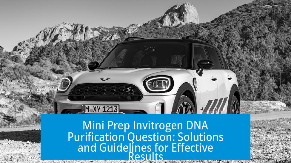 Mini Prep Invitrogen DNA Purification Question: Solutions and Guidelines for Effective Results