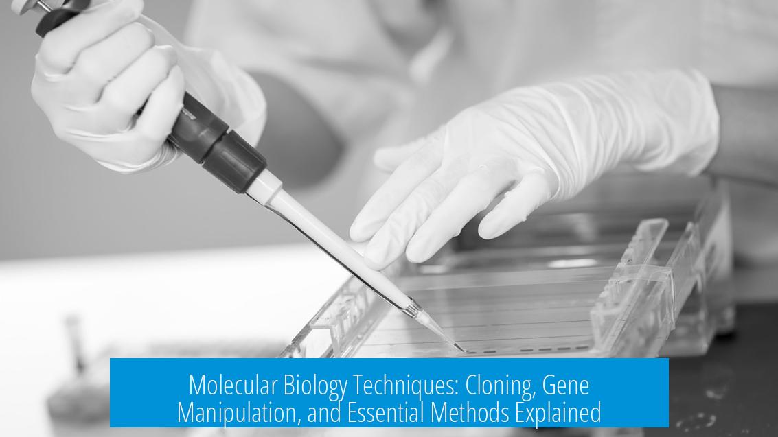 Molecular Biology Techniques: Cloning, Gene Manipulation, and Essential Methods Explained