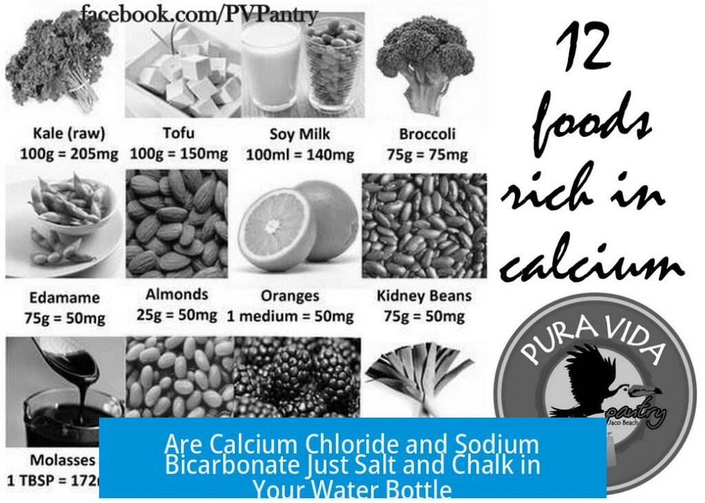 Are Calcium Chloride and Sodium Bicarbonate Just Salt and Chalk in Your Water Bottle