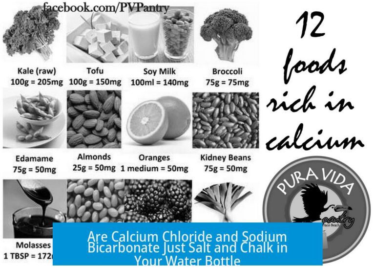 Are Calcium Chloride and Sodium Bicarbonate Just Salt and Chalk in Your Water Bottle