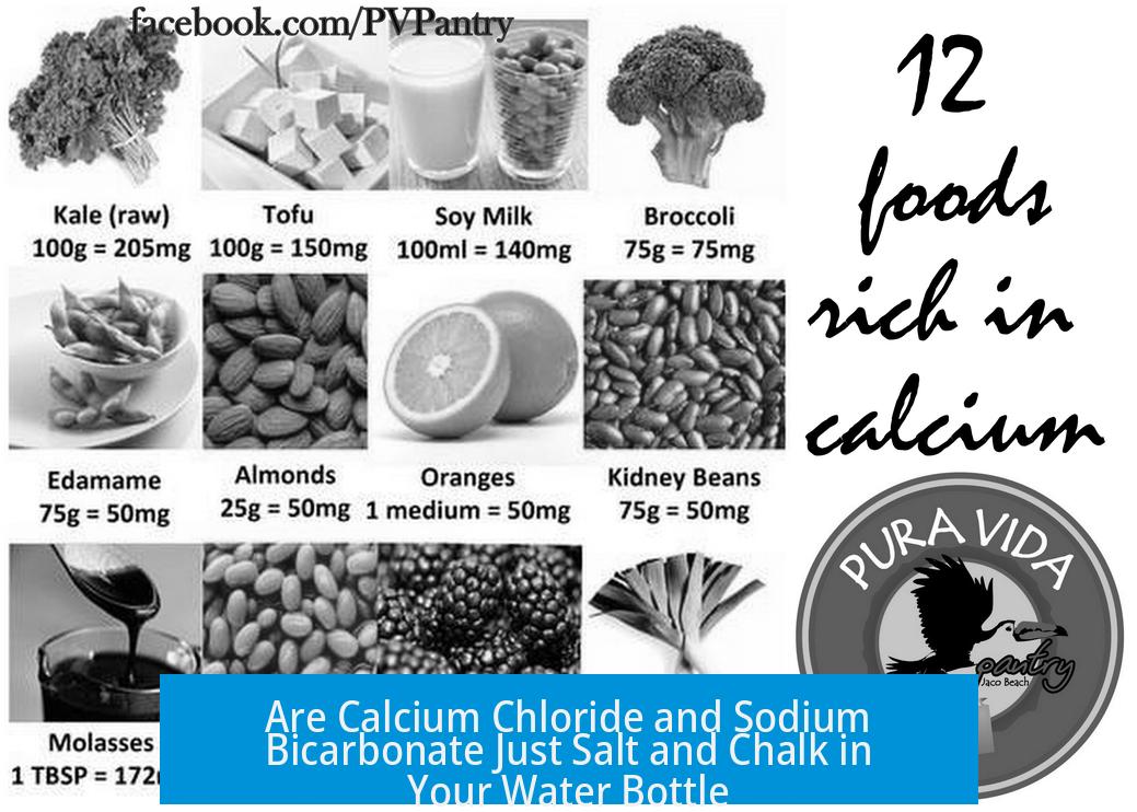 Are Calcium Chloride and Sodium Bicarbonate Just Salt and Chalk in Your Water Bottle