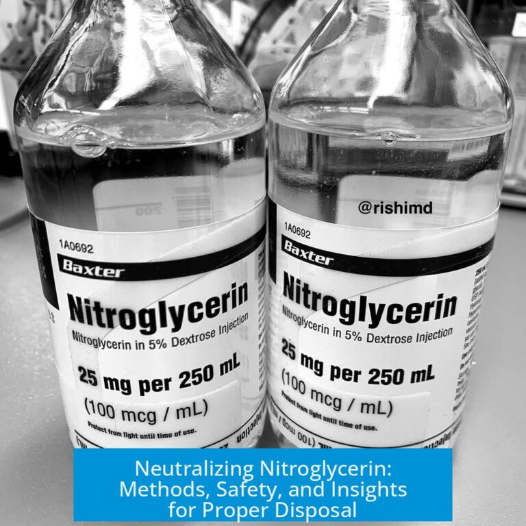 Neutralizing Nitroglycerin: Methods, Safety, and Insights for Proper Disposal
