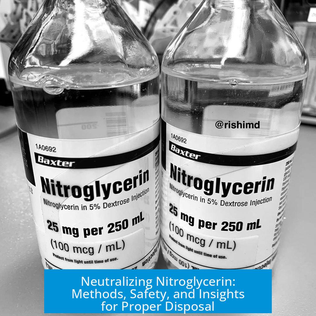Neutralizing Nitroglycerin: Methods, Safety, and Insights for Proper Disposal