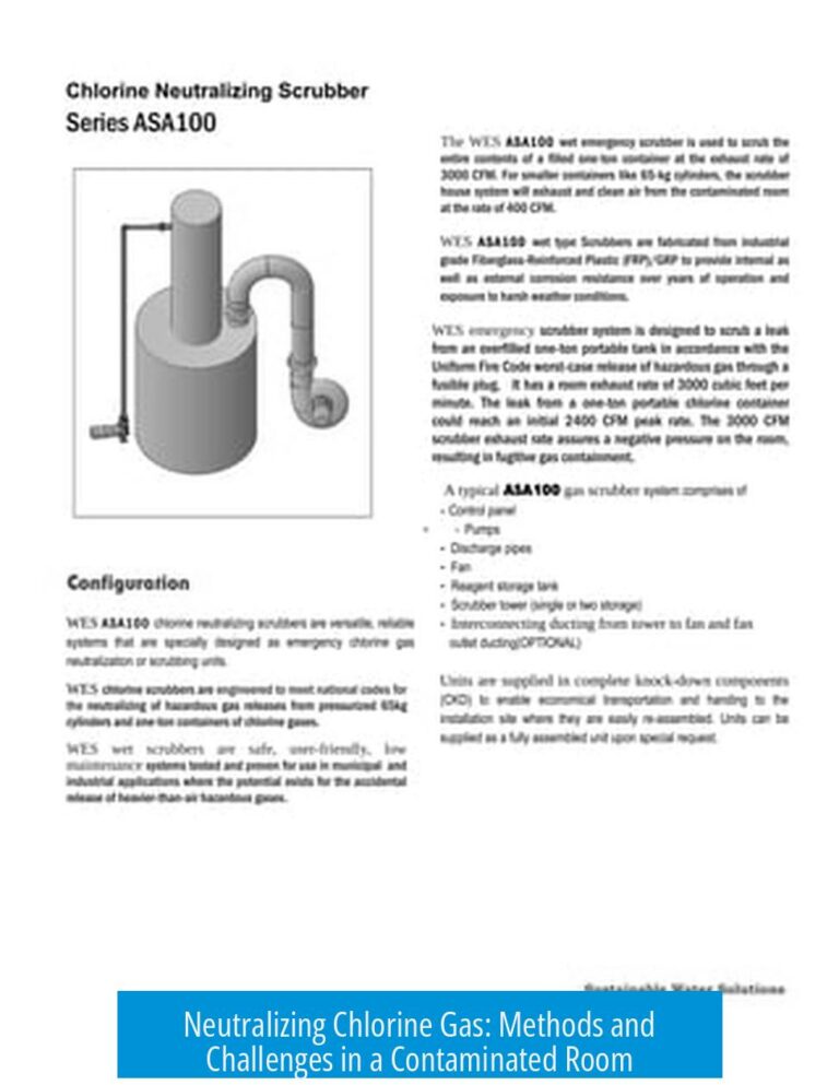 Neutralizing Chlorine Gas: Methods and Challenges in a Contaminated Room