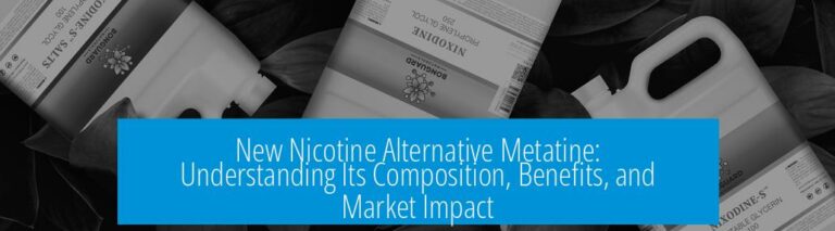 New Nicotine Alternative Metatine: Understanding Its Composition, Benefits, and Market Impact