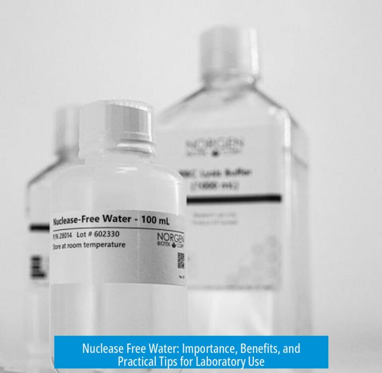 Nuclease Free Water: Importance, Benefits, and Practical Tips for Laboratory Use