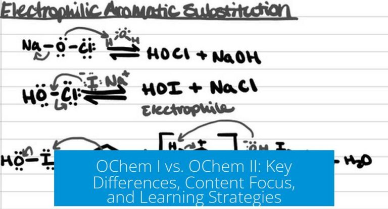 OChem I vs. OChem II: Key Differences, Content Focus, and Learning Strategies