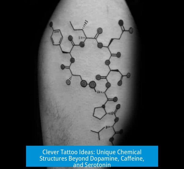 Clever Tattoo Ideas: Unique Chemical Structures Beyond Dopamine, Caffeine, and Serotonin