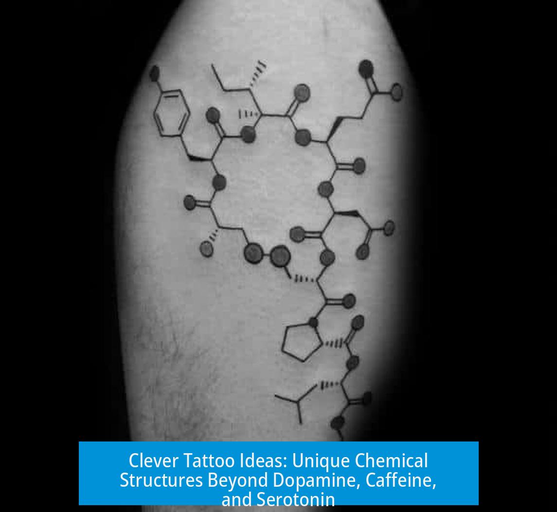 Clever Tattoo Ideas: Unique Chemical Structures Beyond Dopamine, Caffeine, and Serotonin