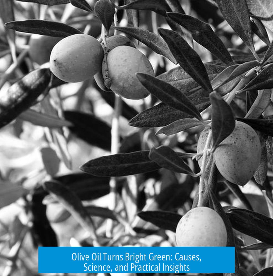 Olive Oil Turns Bright Green: Causes, Science, and Practical Insights