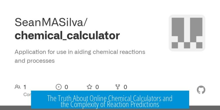 The Truth About Online Chemical Calculators and the Complexity of Reaction Predictions