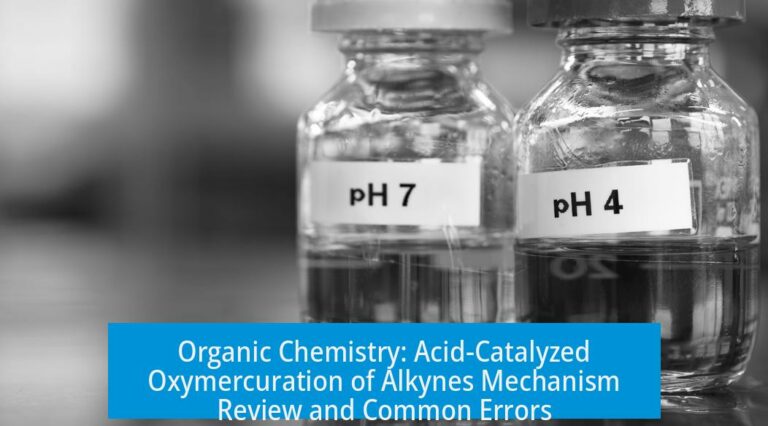 Organic Chemistry: Acid-Catalyzed Oxymercuration of Alkynes Mechanism Review and Common Errors