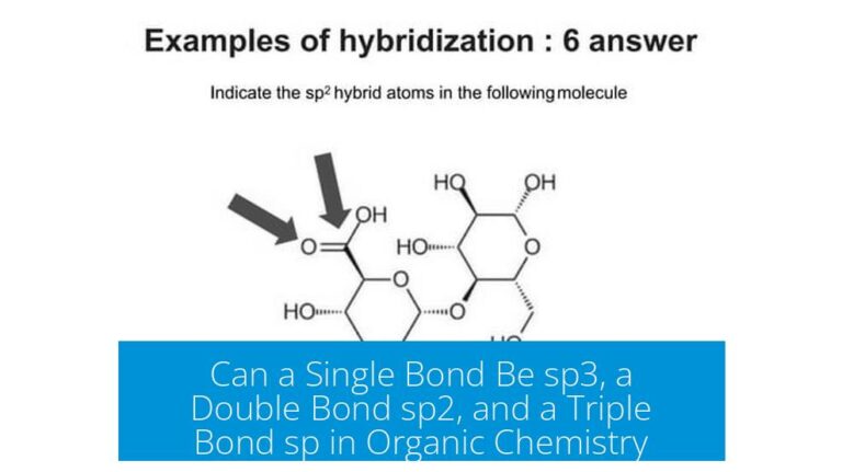 Can a Single Bond Be sp3, a Double Bond sp2, and a Triple Bond sp in Organic Chemistry